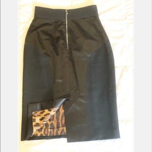 Dolce & Gabbana Black Wool Pencil Skirt Size 44
